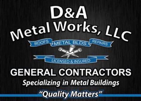 da sheet metal|d&a metal works.